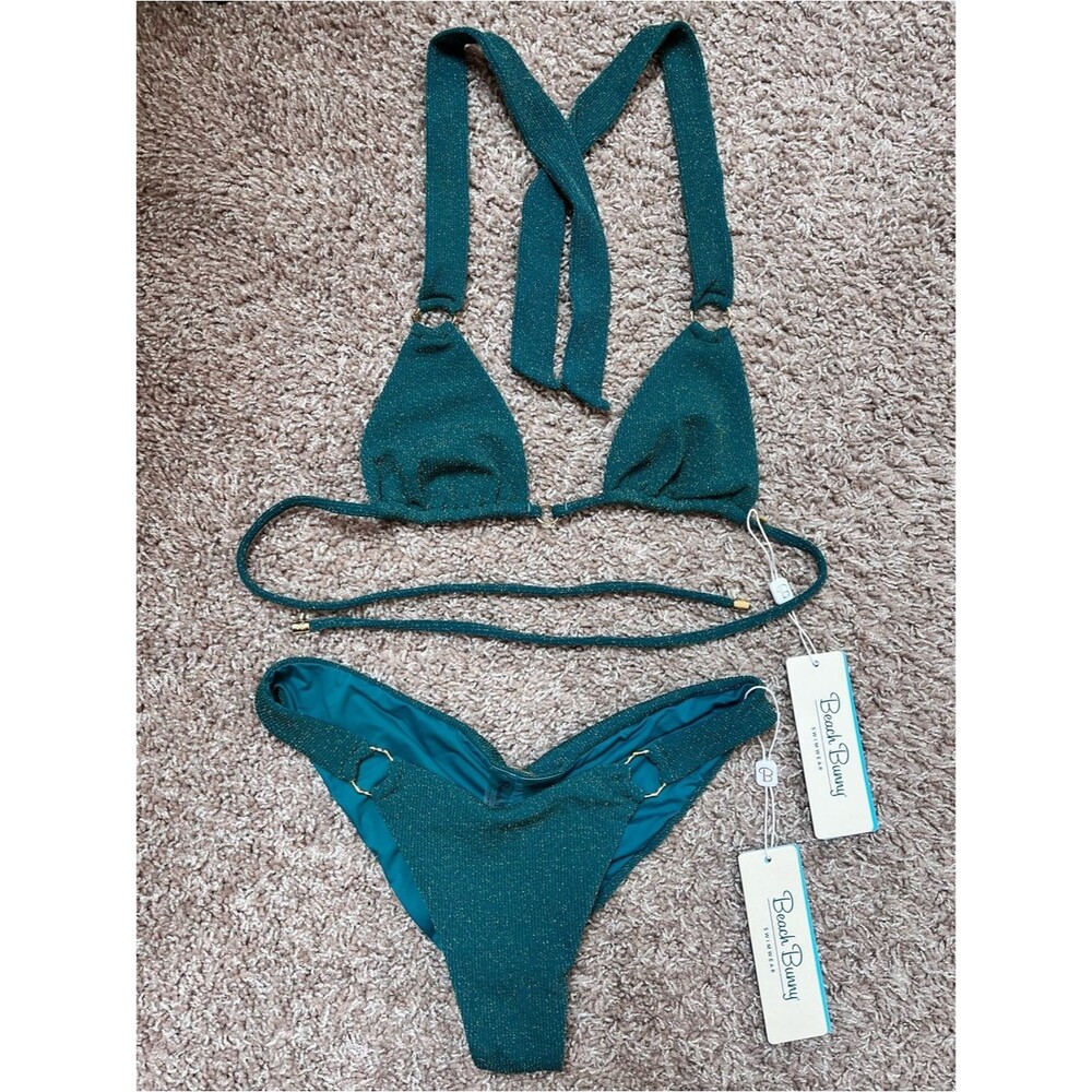 Beach Bunny Shell Love Set - Triangle Top (S) and Skimpy Bottom (M)